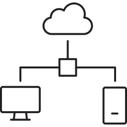 la mise en réseau Icône