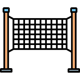 rete da pallavolo icona