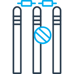 portillo de críquet icono