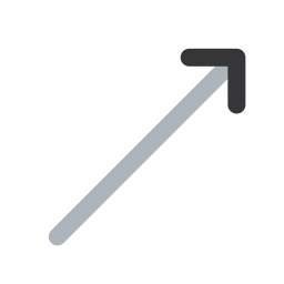 Up right arrow icon