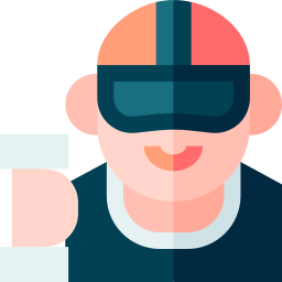 fitness in realtà virtuale icona