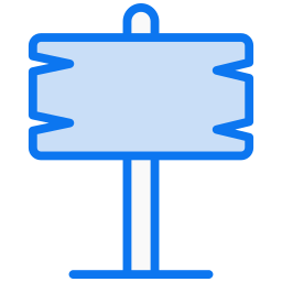 Sign board icon