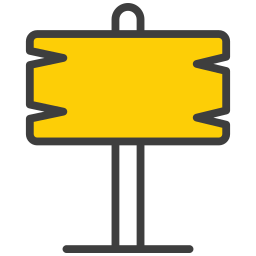 Sign board icon
