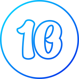 Number 10 icon