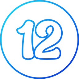 Number 12 icon