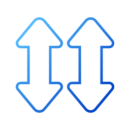 Up and down arrows icon