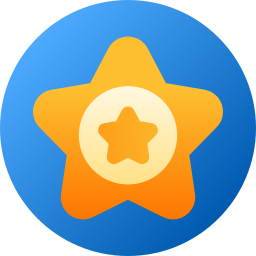 insignia de estrella icono