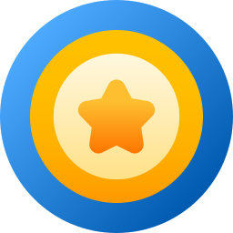 insignia de estrella icono