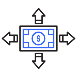 des flux de trésorerie Icône