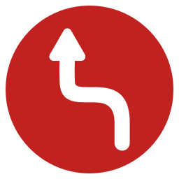 Left bend icon