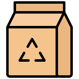 caja de cartón icono