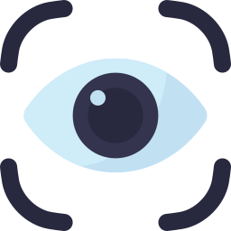 escaneo ocular icono