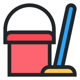 Cleaning bucket icon