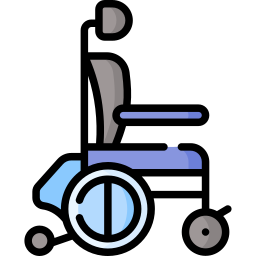 Электрическая инвалидная коляска иконка