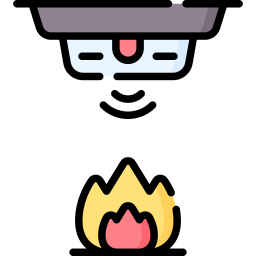 Детектор пожара иконка