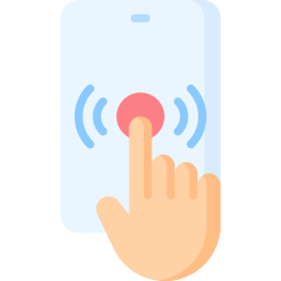 sensor tactil icono