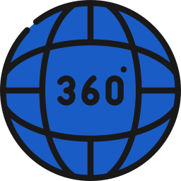 360 stopni ikona