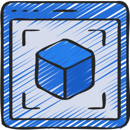 Куб 3д иконка