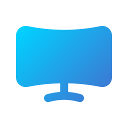 Curved monitor icon