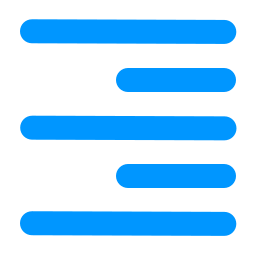 alignement du texte Icône