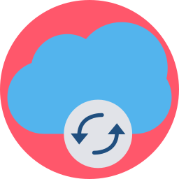 Cloud hosting icon