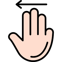左スワイプ icon