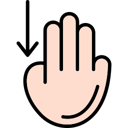 スワイプダウン icon