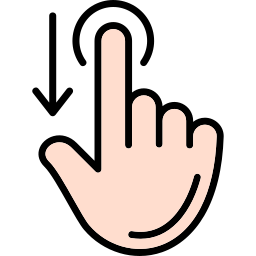 スワイプダウン icon