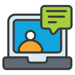 Online chatting icon