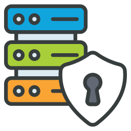 pictogram voor serverbeveiliging icoon
