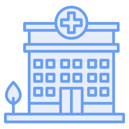 Hospital building icon