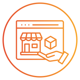 Online marketplace icon