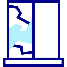 ventana rota icono