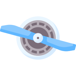 Airplane propeller icon