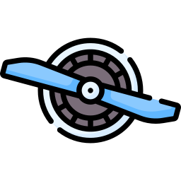 vliegtuigpropeller icoon