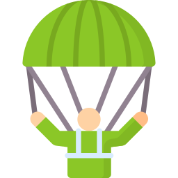 paracaidista icono