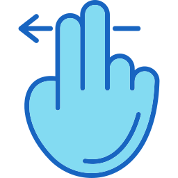 deslizar a la izquierda icono