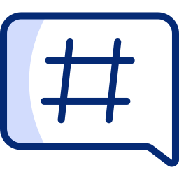 hashtag icono