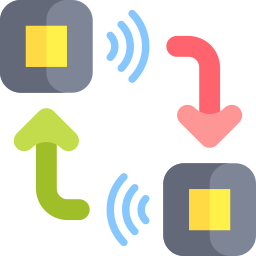 transferencia de datos icono