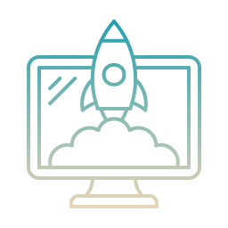 Rocket launch icon