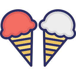 helado de cono icono