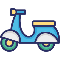 vélo scooter Icône