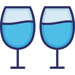 Wine glasses icon