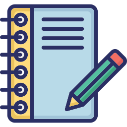 Notebook writing icon