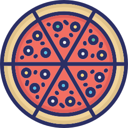 pizza brood icoon