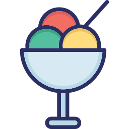 Ice cream cup icon