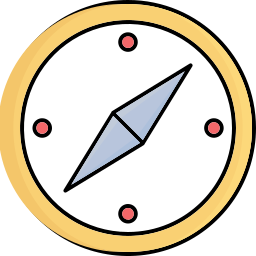 frecce della bussola icona