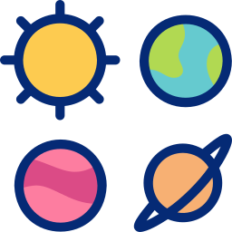 système solaire Icône