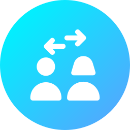 Social distance icon