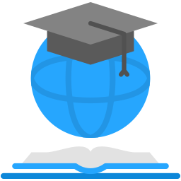 wereldwijd onderwijs icoon